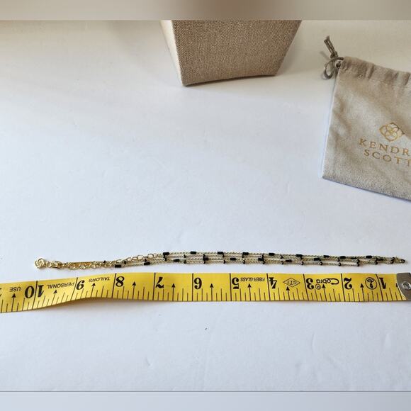 KENDRA DOTTIE MULTI STRAND GOLD NECKLACE - Picture 4 of 7